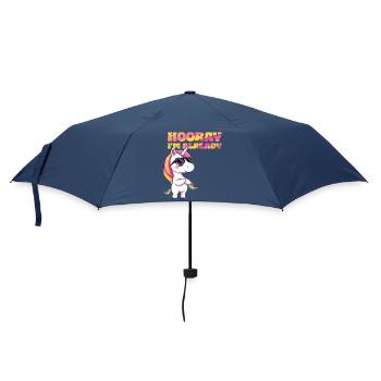 Unicorn - Hooray I am already - Umbrella (small) - navy - Front