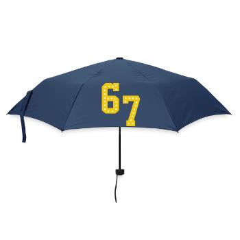 Yellow number lights 6 7 - Umbrella (small) - navy - Front