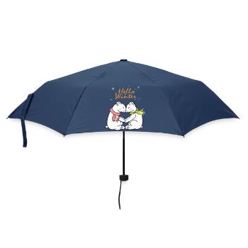 Bonjour Winter - Parapluie standard - marine - Devant