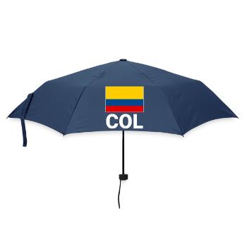 Colombia flag with abbreviation COL - Umbrella (small) - navy - Front