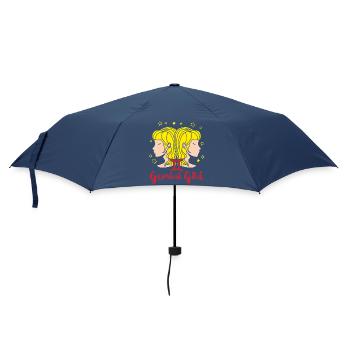 Sternzeichen Zwilling - Regenschirm (klein) - Navy - Vorne