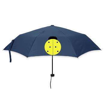 Coccinelle Jaune à Points Noirs - Parapluie standard - marine - Devant