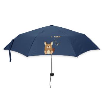 Hase, I can but I'm lazy - Regenschirm (klein) - Navy - Vorne