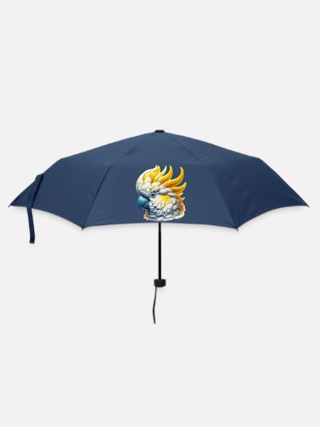 Kakadu-Papagei - Regenschirm (klein) - Navy