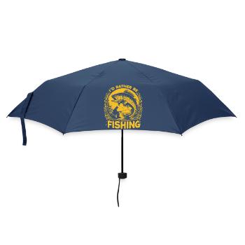 Ich bevorzuge es zu angeln - Regenschirm (klein) - Navy - Vorne