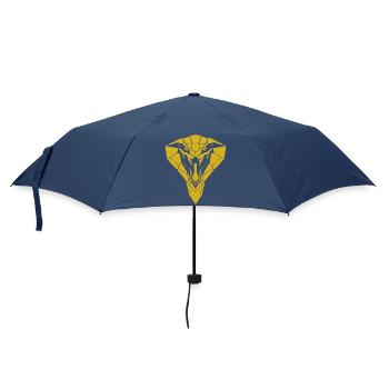 Geometric Gold Cobra Silhouette - Umbrella (small) - navy - Front