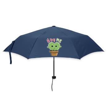 Kawaii Hug Me Cactus I Katus Funshirt Manga - Regenschirm (klein) - Navy - Vorne