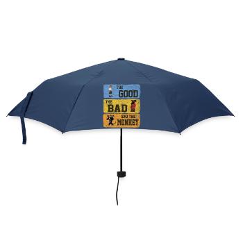 The Good The Bad The Monkey Vintage Island Geschen - Parapluie standard - marine - Devant