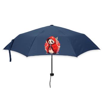 Panda with Hoody - Umbrella (small) - navy - Front