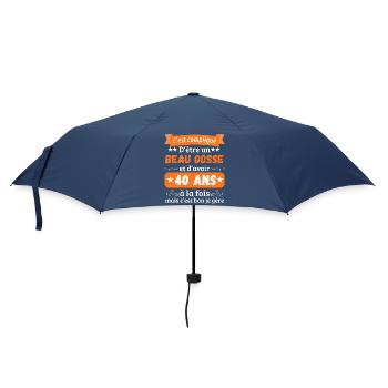 Funny Original 40th Birthday Gift Idea Man - Umbrella (small) - navy - Front