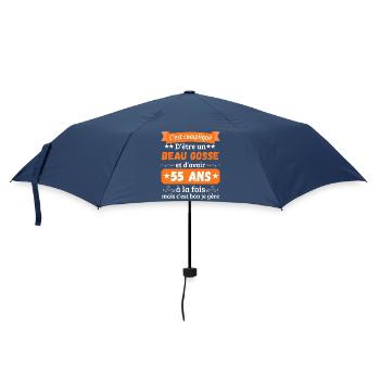Funny Original 55th Birthday Gift Idea Man - Umbrella (small) - navy - Front