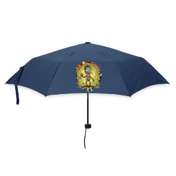 Bande dessinée de zombies - Parapluie standard - marine - Devant