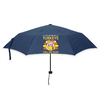 Thanksgiving Mama Mutter Oma Großmutter - Regenschirm (klein) - Navy - Vorne