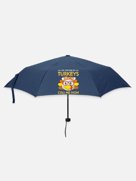Thanksgiving Mama Mutter Oma Großmutter - Regenschirm (klein) - Navy
