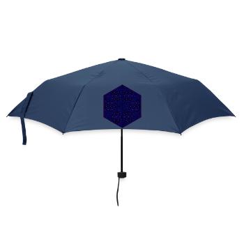 Festival Wear Feiern Geometrie Hexagonen Muster - Regenschirm (klein) - Navy - Vorne