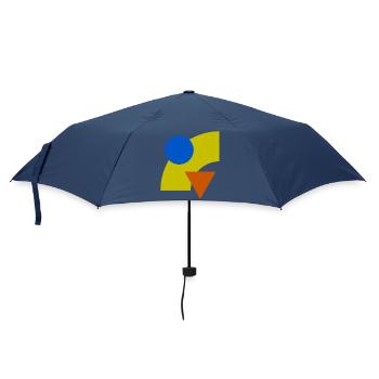 Geometric color constellation - Umbrella (small) - navy - Front