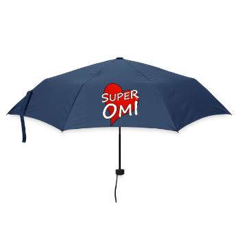 SUPER OMI - Regenschirm (klein) - Navy - Vorne