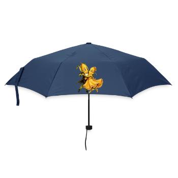  Mais tanzend - Regenschirm (klein) - Navy - Vorne