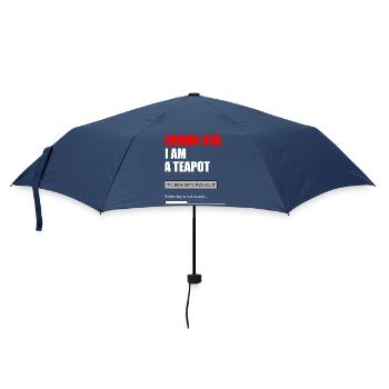 Fehler 418 Teekannen-Meme - Regenschirm (klein) - Navy - Vorne