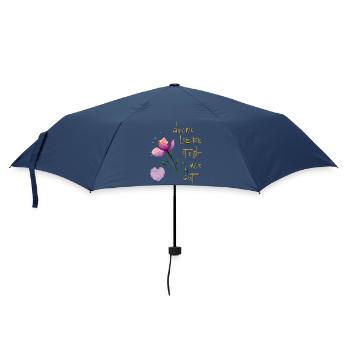 Your love suits me well - Umbrella (small) - navy - Front
