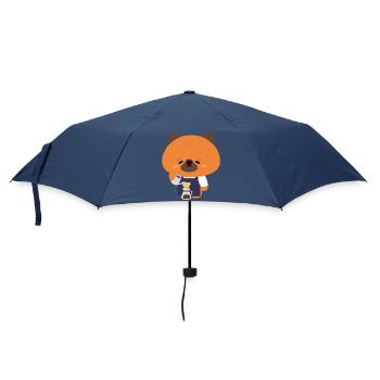 Deutscher Schäferhund-Barista - Regenschirm (klein) - Navy - Vorne