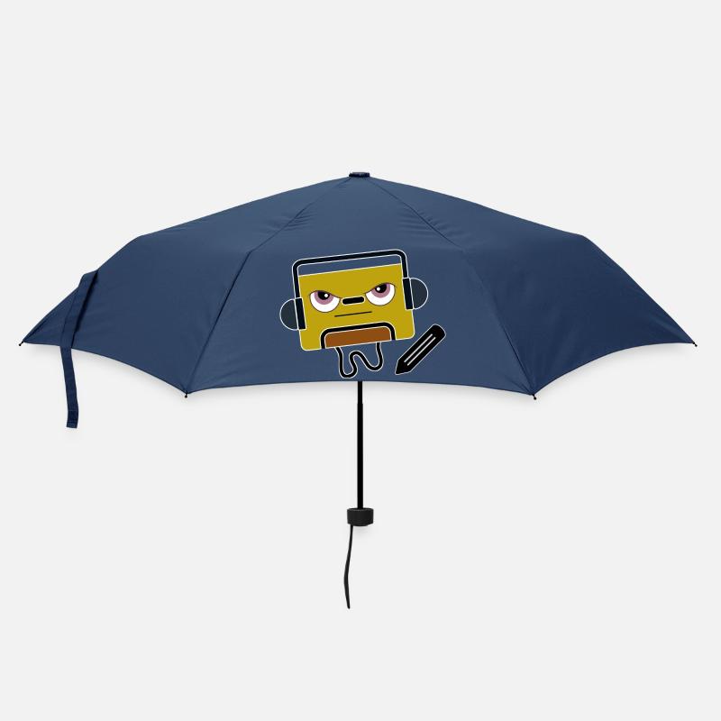 BlockAudio Serious Writing Retro Cassette - Umbrella (small) - navy