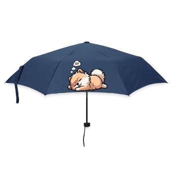 Poméranien Poméranien Spitz Chien Miniature Spitz Holder - Parapluie standard - marine - Devant