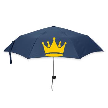 yellow crown birthday gift birthday gifts - Umbrella (small) - navy - Front