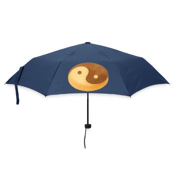 Yin-Yang-Keks - Regenschirm (klein) - Navy - Vorne