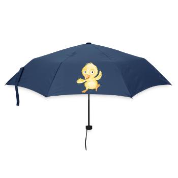 fröhliches Küken - Regenschirm (klein) - Navy - Vorne