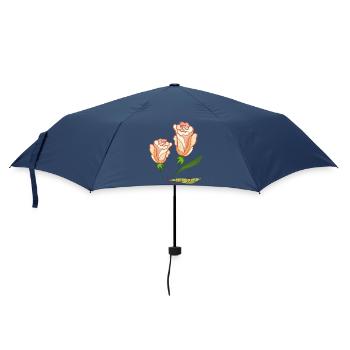 Ich liebe Dich - Regenschirm (klein) - Navy - Vorne
