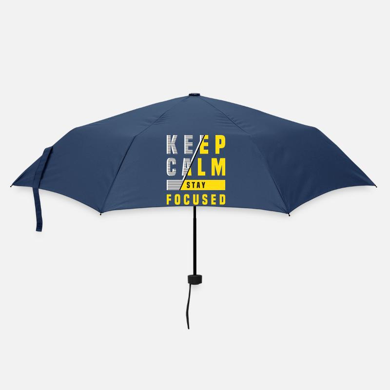 Restez calme Restez concentré - Parapluie standard - marine
