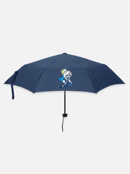eishockey meisterschaft puck angriff cool Eisbären - Regenschirm (klein) - Navy