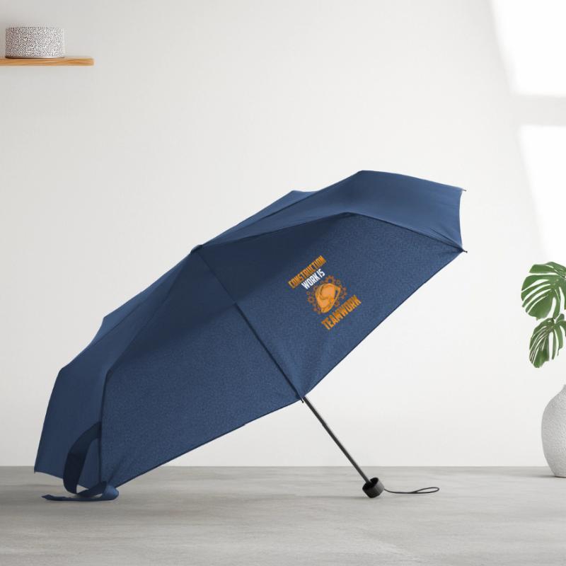 Construction work is teamwork Construction Teamwork Construction site Umbrella (small)