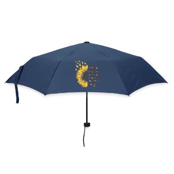 I Am This Mother Motivational Sunflower Geschenk - Regenschirm (klein) - Navy - Vorne