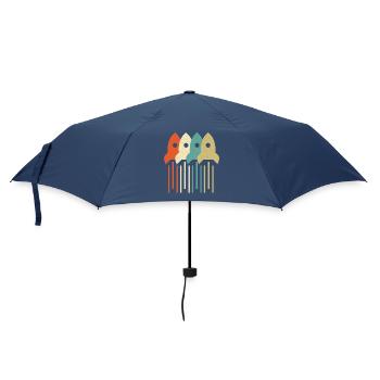 Vintage Rocket Scientist Aerospace Engineering - Umbrella (small) - navy - Front