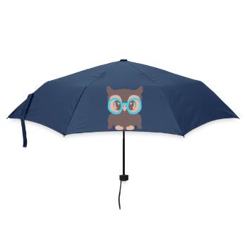 Eagle owl - Umbrella (small) - navy - Front