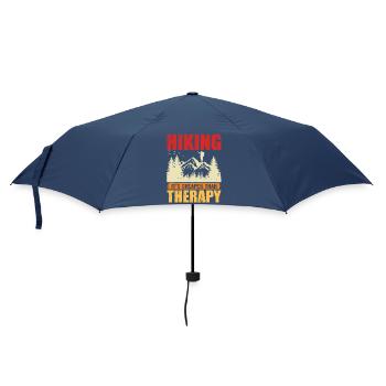 Hiking it's Cheaper Than Therapy - Umbrella (small) - navy - Front