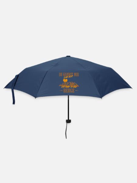 Berge Sehnsucht - Regenschirm (klein) - Navy