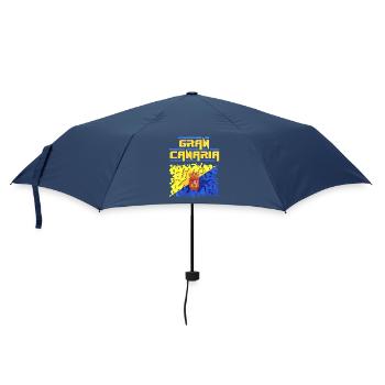 Gran Canaria Flag Puzzle Design - Regenschirm (klein) - Navy - Vorne