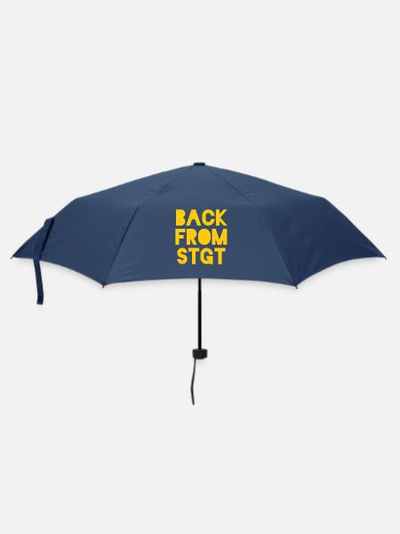 Back from Stuttgart - Regenschirm (klein) - Navy