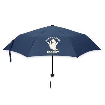 Funny ghost print for humor shirts - Umbrella (small) - navy - Front