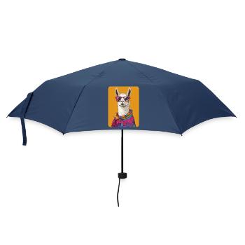 Lama - Regenschirm (klein) - Navy - Vorne