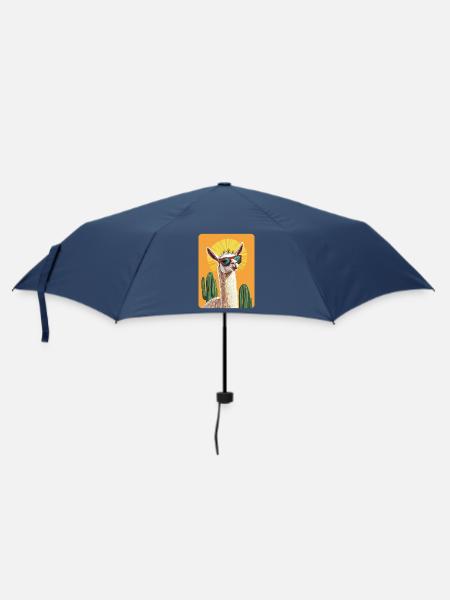 Lama - Regenschirm (klein) - Navy