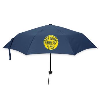 Math Math Teacher Saying Math Teacher Funny - Umbrella (small) - navy - Front