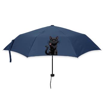 Cat Cats Cat Lover Black Cat Kitty - Umbrella (small) - navy - Front
