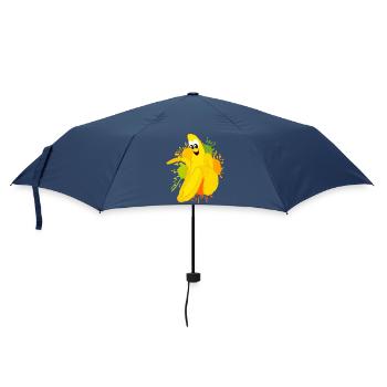 Cheerful banana color explosion - Umbrella (small) - navy - Front