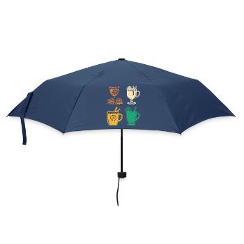 Santa Claus Mulled Wine Christmas - Umbrella (small) - navy - Front