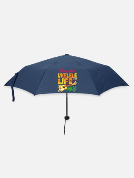 Hawaiian Ukulele Uke Living That - Regenschirm (klein) - Navy