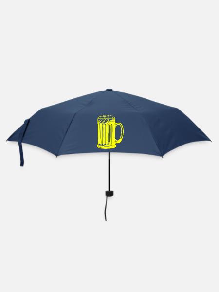 Bierkrug Bier - Regenschirm (klein) - Navy
